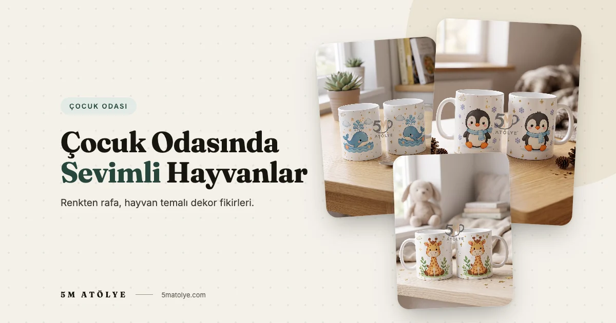 Çocuk Odası Dekorunda Sevimli Hayvanlar: Kupadan Rafa