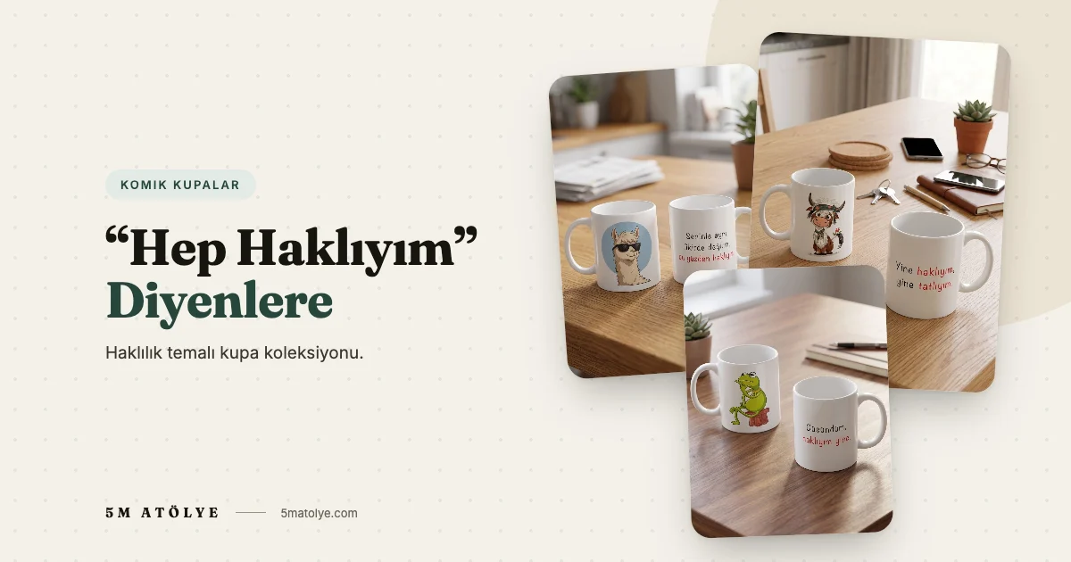 “Hep Haklıyım” Diyenlere: Haklılık Temalı Kupa Koleksiyonu