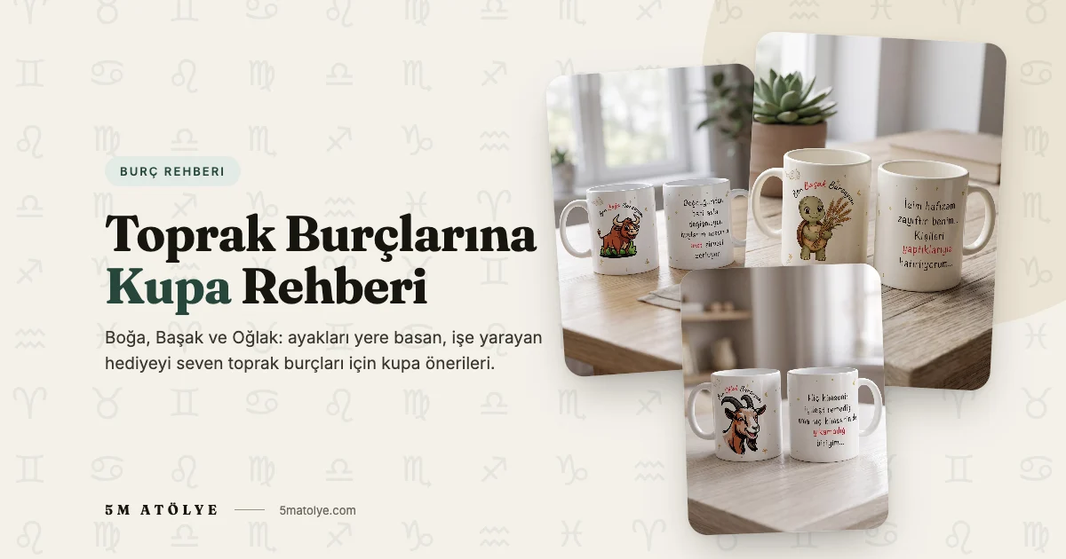 Toprak Burçlarına Kupa: Boğa, Başak ve Oğlak’ı Mutlu Eden Hediyeler